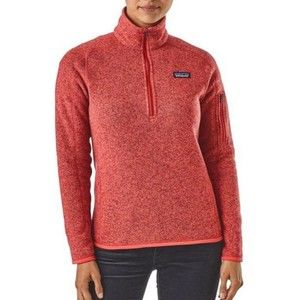 Patagonia Better Sweater 1/4 Jacket Red Medium